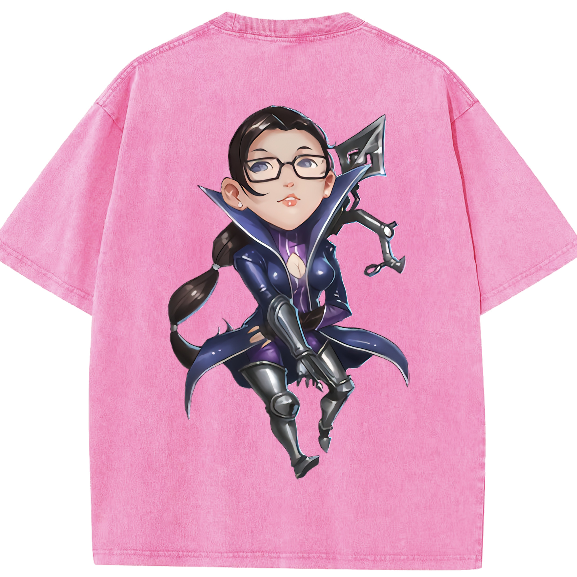 リーグ・オブ・レジェンド League of Legends LOL 綿100% ヴィンテージ風 半袖Tシャツ（背面プリント）